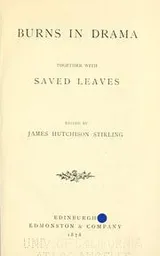Cover of Burns in drama
