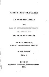 Cover of Visits and sketches at home and abroad