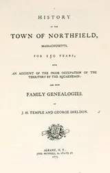 Cover of A history of the town of Northfield, Massachusetts