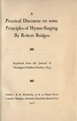 Cover of A practical discourse on some principles of hymn-singing