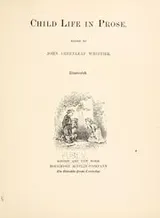 Cover of Child life in prose