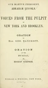 Cover of Our martyr President, Abraham Lincoln