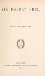 Cover of Sir Robert Peel