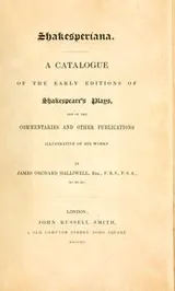 Cover of Shakespeariana
