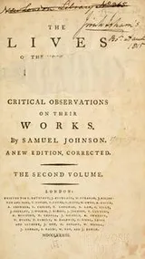 Cover of The lives of the most eminent English poets