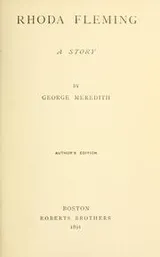 Cover of Rhoda Fleming, a story