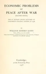 Cover of Economic problems of peace after war