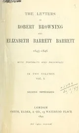 Cover of The letters of Robert Browning and Elizabeth Barrett Barrett, 1845-1846