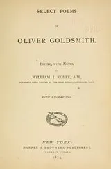 Cover of Select poems of Oliver Goldsmith