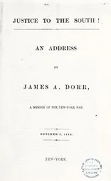 Cover of Justice to the South