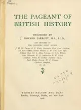 Cover of The pageant of British history 1911