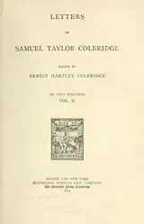 Cover of Letters of Samuel Taylor Coleridge