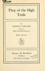 Cover of They of the high trails
