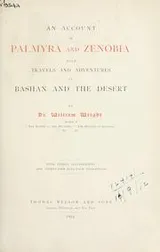 Cover of An account of Palmyra and Zenobia