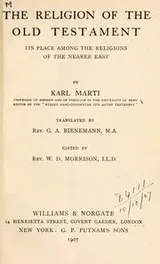Cover of The religion of the Old Testament