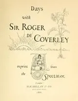 Cover of Days with Sir Roger de Coverley