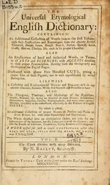 Cover of An universal etymological English dictionary