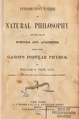 Cover of Introductory course of natural philosophy for the use of schools and academies