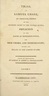 Cover of Trial of Samuel Chase