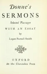 Cover of Donne's sermons