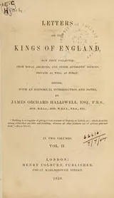 Cover of Letters of the Kings of England