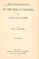 Cover of On the trail of Geronimo