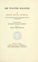 Cover of Sir Walter Raleigh