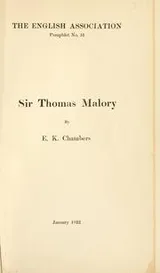 Cover of Sir Thomas Malory