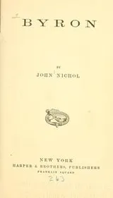 Cover of Byron