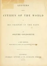 Cover of The citizen of the world, in a series of letters from a Chinese philosopher at London, to his friends in the east