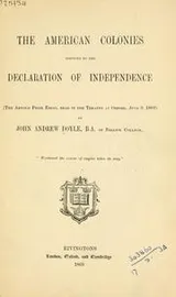 Cover of The American colonies previous to the Declaration of Independence