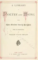 Cover of A library of poetry and song