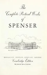Cover of The complete poetical works of Edmund Spenser