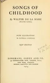 Cover of Songs of Childhood