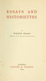 Cover of Essays and historiettes