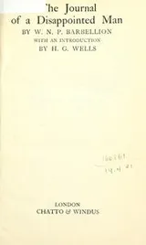 Cover of The journal of a disappointed man