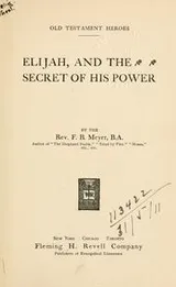 Cover of Elijah and the secret of his power