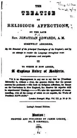 Cover of The treatise on religious affections