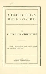 Cover of A history of Baptists in New Jersey