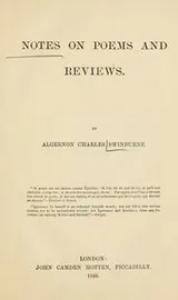Cover of Notes on poems and reviews