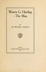 Cover of Warren G. Harding--the man