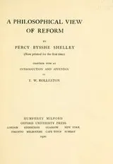 Cover of A philosophical view of reform