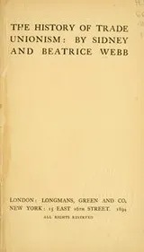 Cover of The history of trade unionism