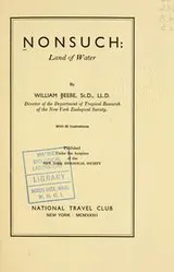 Cover of Nonsuch: land of water