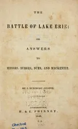 Cover of The battle of Lake Erie, or, Answers to Messrs. Burges, Duer, and Mackenzie