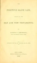 Cover of The fugitive slave law