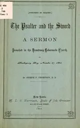 Cover of The Psalter and the sword