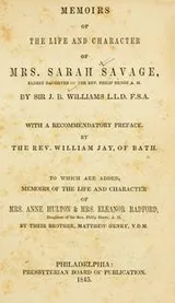 Cover of The life of Mrs. Savage