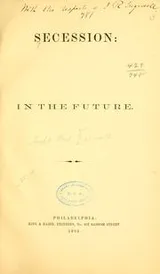 Cover of Secession: in the future