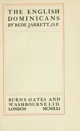 Cover of The English Dominicans